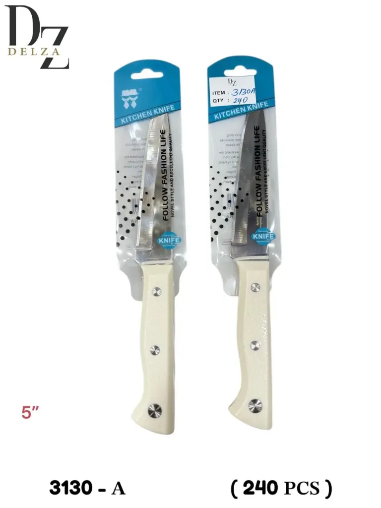 DELZA KITCHEN KNIFE 5" WHITE