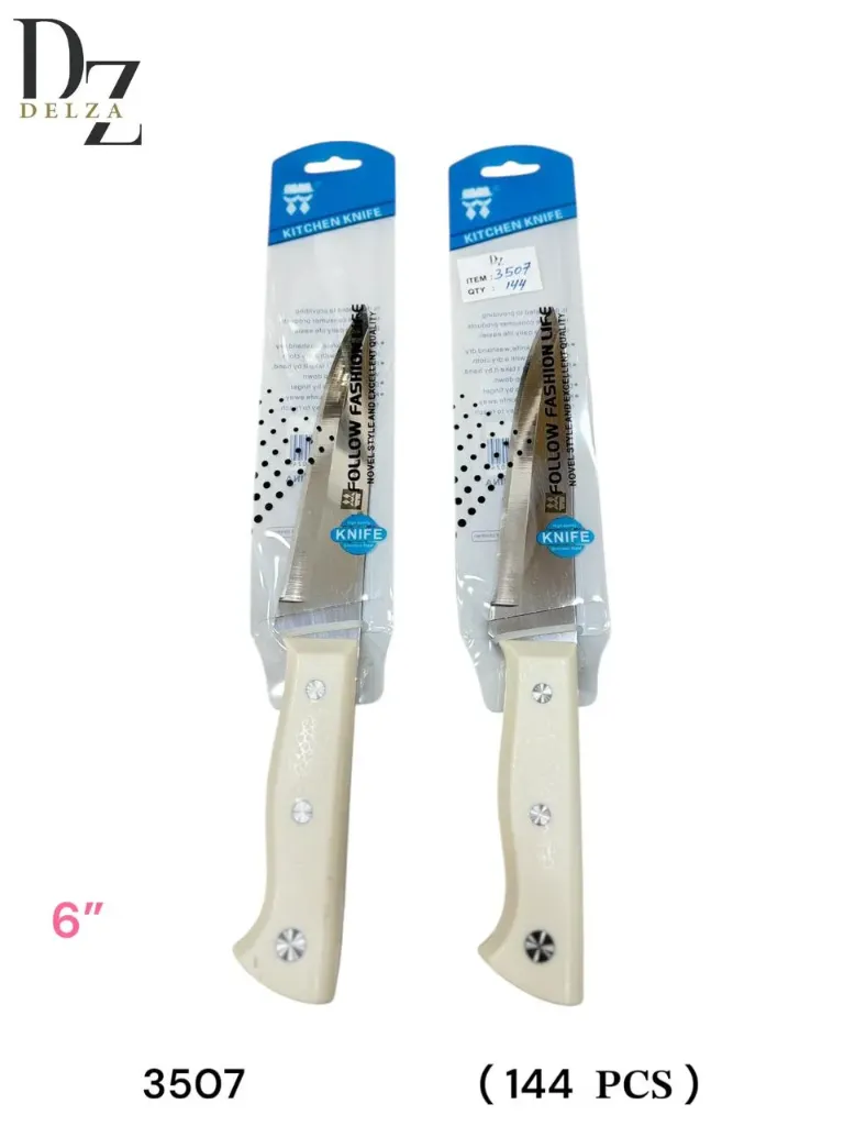DELZA KITCHEN KNIFE WHITE 6` / 1.8MM
