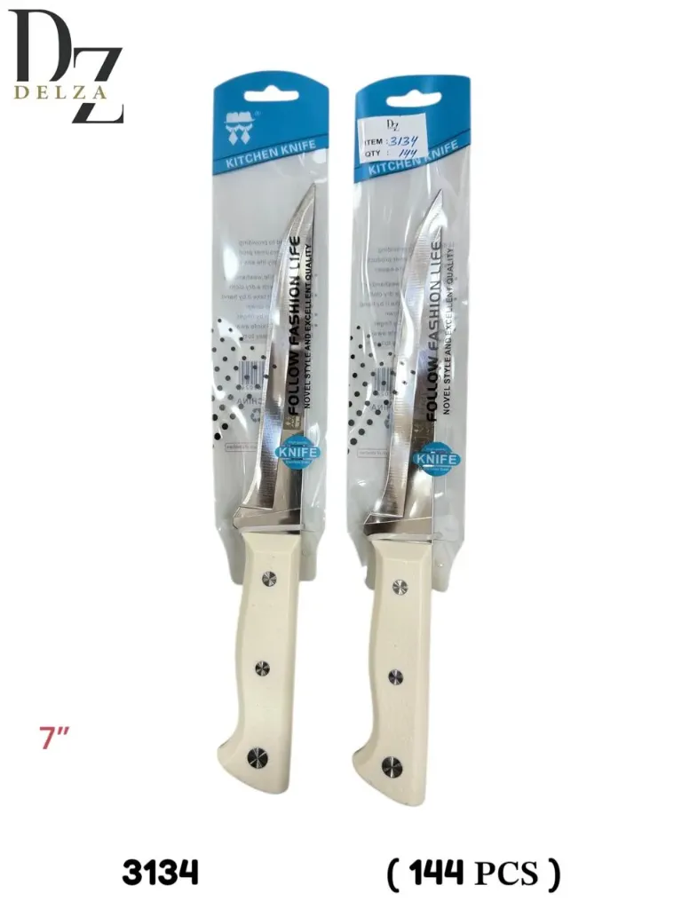 DELZA KITCHEN KNIFE 7" WHITE