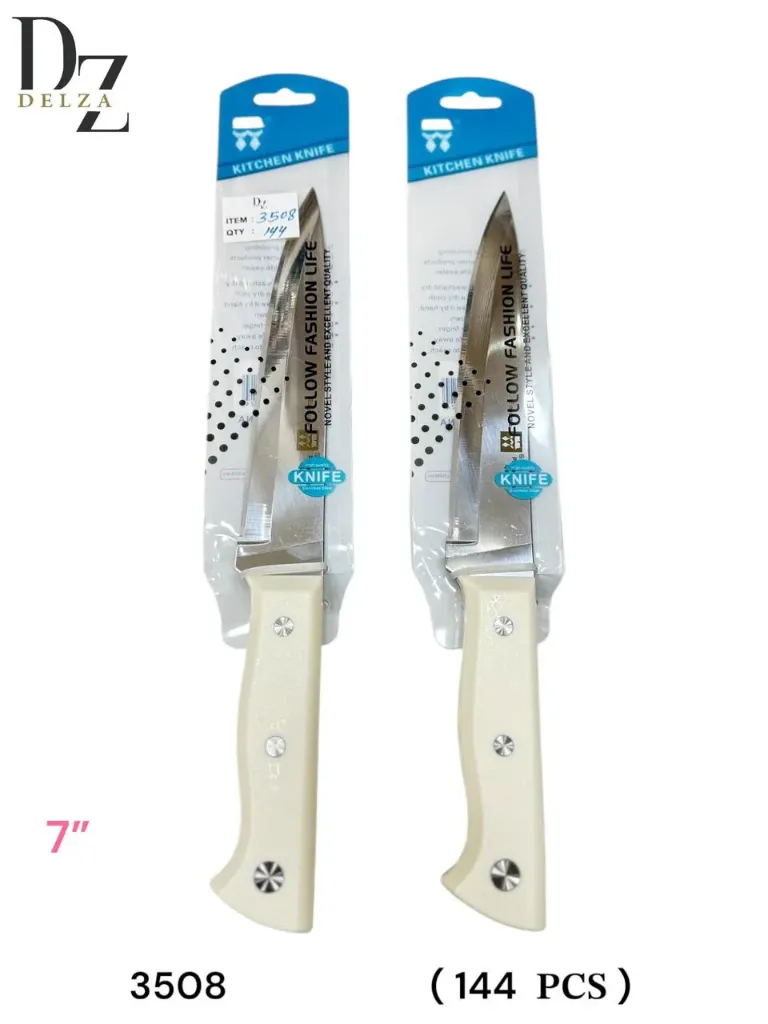 DELZA KITCHEN KNIFE WHITE 7` / 1.8MM