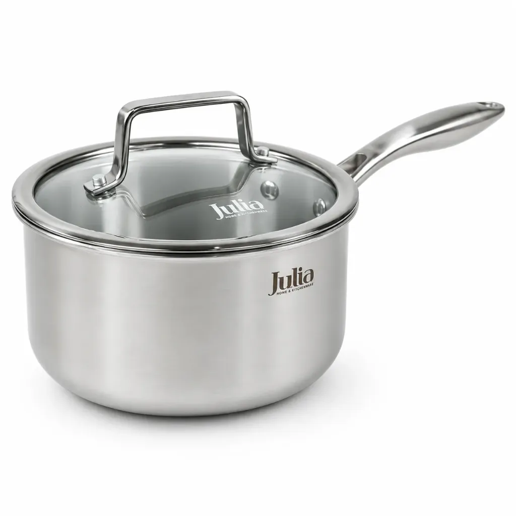 JULIA STEEL TEC SAUCEPAN WITH LID STAINLESS STEEL 18CM