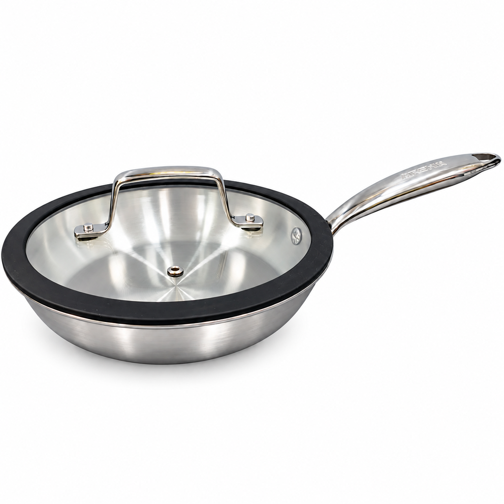 ARSHIA TRI-PLY S/S FRYPAN W/LID 20CM SS194-3961