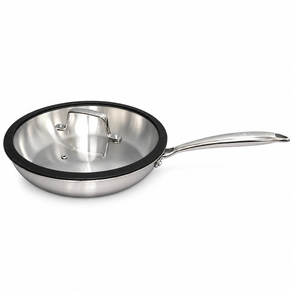 ARSHIA TRI-PLY S/S FRYPAN W/LID 26CM SS194-3964