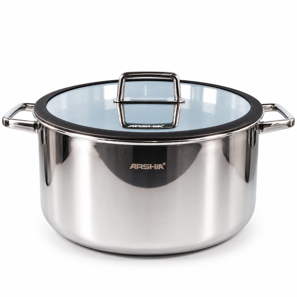 ARSHIA S/S NON-STICK CASSEROLE W/LID 32CM SS050-3173