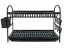 2 TIER ALUMINUM DISH RACK LS-DSH-13B