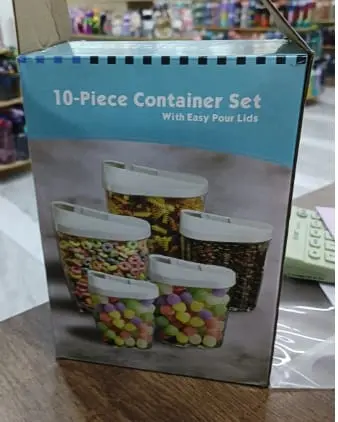[MD04-2027] DAVE 10PCS CONTAINERS SET