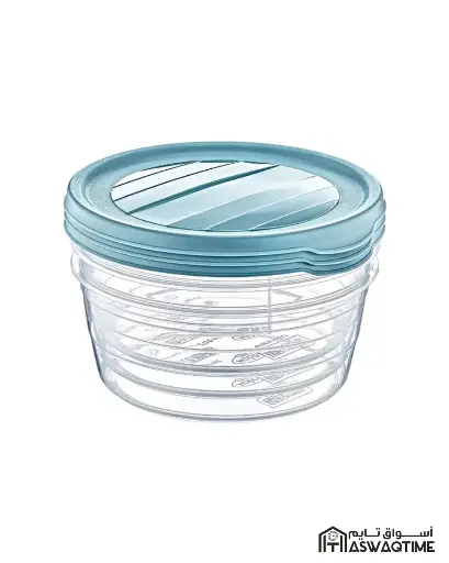[02 1023] Hobby Life 3*0.3 Ltr ROUND TREND STORAGE BOX                            