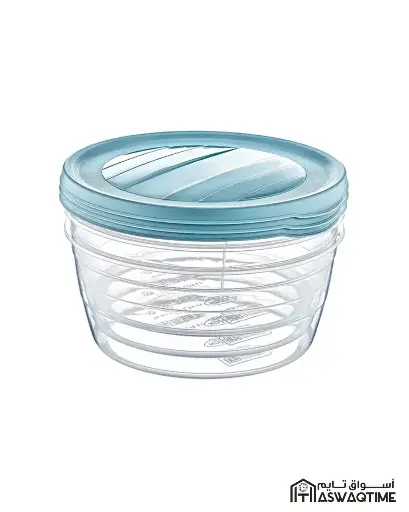[02 1024] Hobby Life 3*0.7 Ltr ROUND TREND STORAGE BOX                            