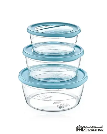 [02 1019] Hobby Life 3 PCS ROUND TREND STORAGE BOX (0.3+0.7+1.1 Ltr)              
