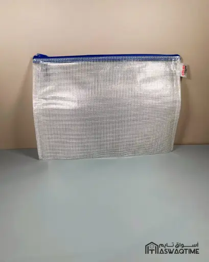 [MS06-DL5251] A4 GRID ZIPPER BAG