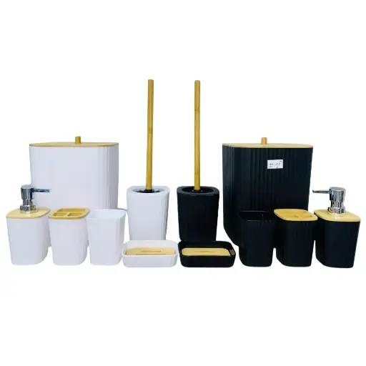 [DLZ-1117] 5PCS BATHROOM SET SQUARE