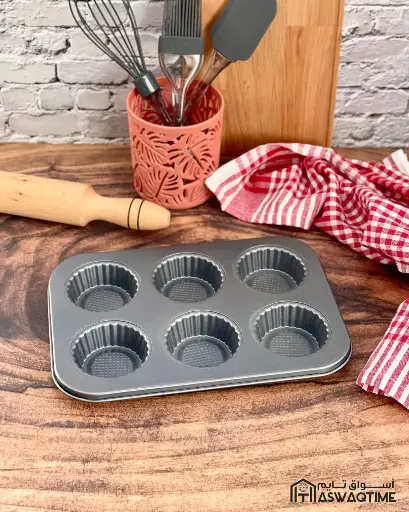 [MS09-DHB50] DANNY HOME NONSTICK 6 CUP TART PAN 26.5x18.5x2cm