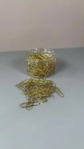 [MS07-DL3966] GOLDEN PAPER CLIP 28MM 180PCS