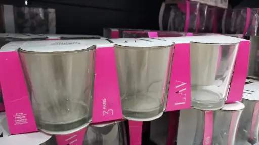 [LV-PRS237A ] LAV  3 PIECE PARIS GLASS