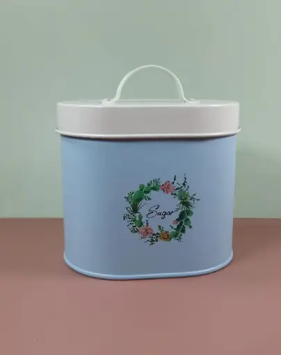 METAL TEA-COFFEE-SUGAR PCS CONTAINER