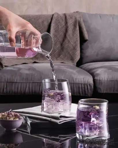 [PSB-41500MOR] PASABAHCE PENGUEN PURPLE OLD FASHIONED TUMBLER 310 ML 6PCS