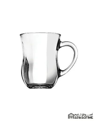 [PSB-55373] PASABAHCE DEM TEA GLASS WITH HANDLE 6PCS 142ML