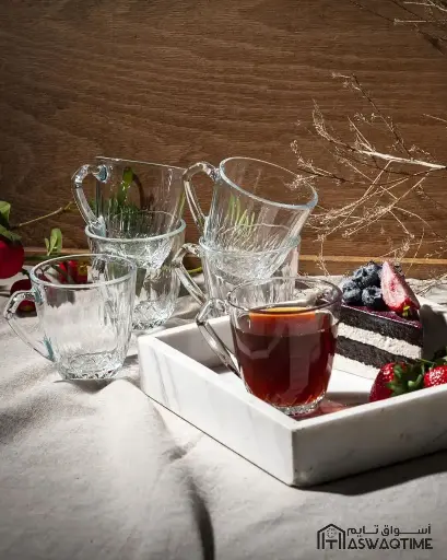 [PSB-55733 ] PASABAHCE MERCAN MUG WITH HANDLE 6PCS 160ML