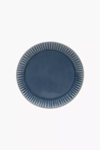 [MS07-T11] COVE GLAZED INDIGO BLUE DINNER PLATE PORCELAIN PLATE 