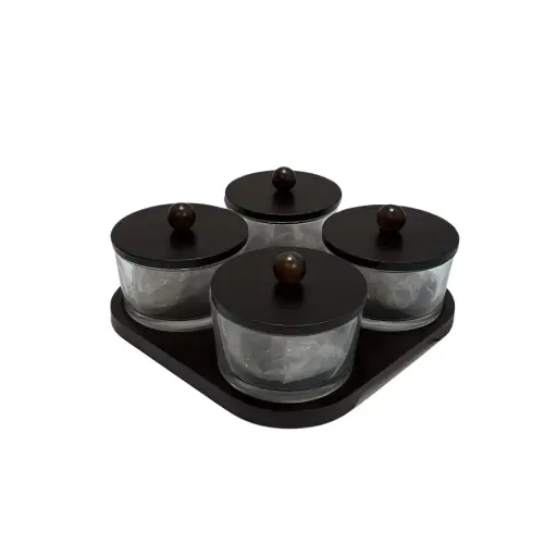 [YUN-YY1824-4] ROUND SQUARE SNACKS BOWL WITH COVER 4