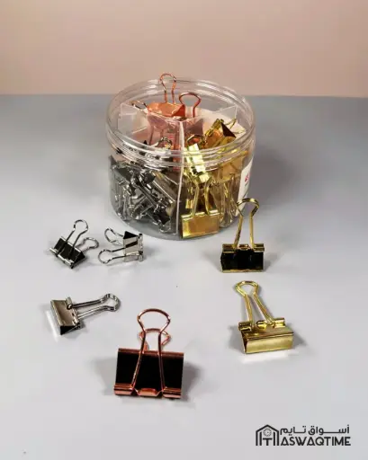 [MS06-DL6184] SILVER GOLD ROSE GOLD ASSORTED LONG TAIL CLIP