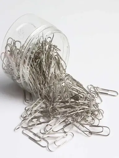 [MS07-DL3962] SILVER PAPER CLIP 28MM 180PCS