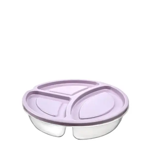 [02 1385] Hobby Life SMART 3 COMPARTMENT ROUND STORAGE CONTAINER 1.1 Ltr