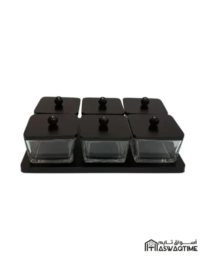 [YUN-YY1823-6] SQUARE SNACKS BOWL WITH COVER 6