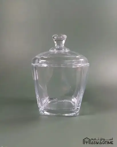 [MD02-1988-11] SUGAR BOWL WITH LID DELI GLASSWARE