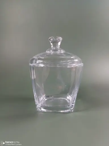 [MD02-1988-11] SUGAR BOWL WITH LID DELI GLASSWARE