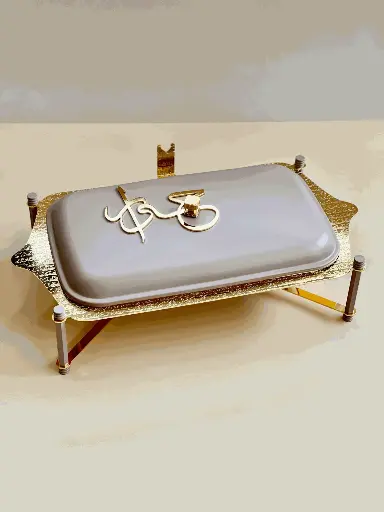 [OTN-HJ1348 ] OTANTIK STAINLESS STEEL BUFFET - L FROM JIWAR - PURPLE + GOLD STAINLESS STEEL BUFFET – L