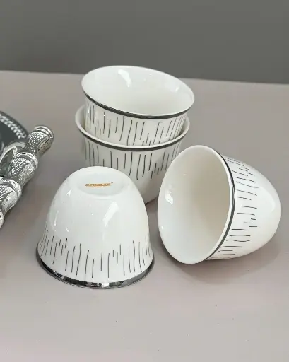[GER-GER4447] GERMAX 80CC CAWA CUP SILVER 12PCS SET
