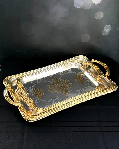 [GER-GER1857] GERMAX  GOLDEN TRAY 2PCS