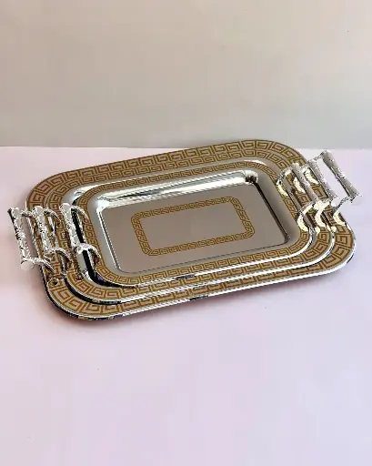 [GER-GER1752] GERMAX S/STEEL TRAY 3 PCS