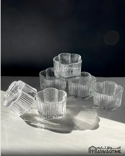[SJ-HY559] GLASS CUP 6 PCS NUTS BOWL SMALL