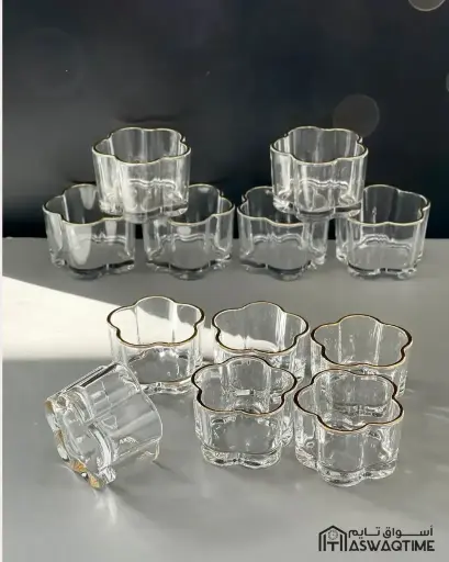 [SJ-HY562] GLASS CUP 6 PCS NUTS BOWL BIG/G