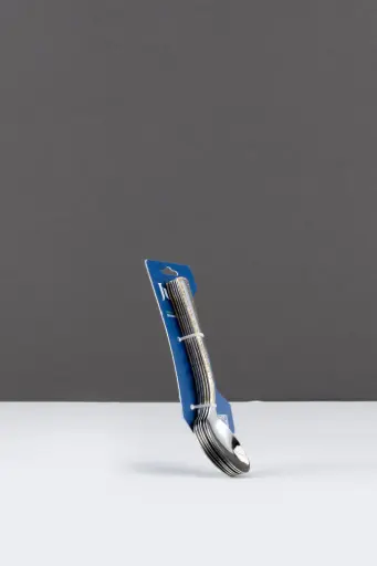 [JUL-JU24-901] STAINLESS STEEL SPOON SMALL 6PCSGOLD EDGE