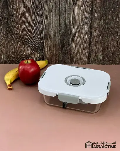 [SJ-SA122] GLASS STORAGE CONTAINER 2 PARTITION 1000ML