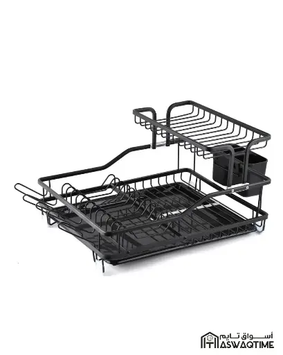 [JUL-JULIA24-026 ] ALUMINUM DISH RACK-BALCKL597*W350*H273MM 