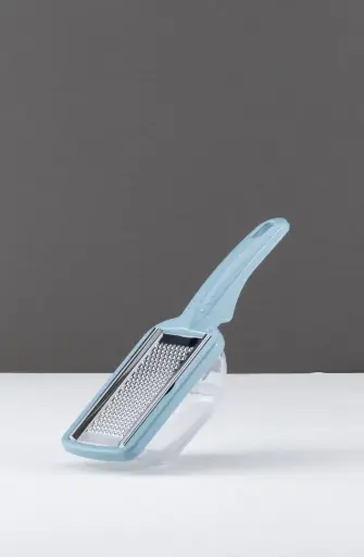 [JUL-JU24-979] GRATER WITH PLASTIC LONG HAND-BLUE&GRAY