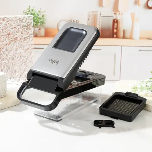 [JUL-JU1100 ] VEGETABLE CHOPPER WITH 2 DICER BLADES 