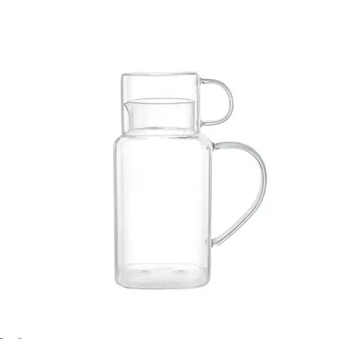 [YUN-GLA28213] YUN GLASS JUG WITH CUP
