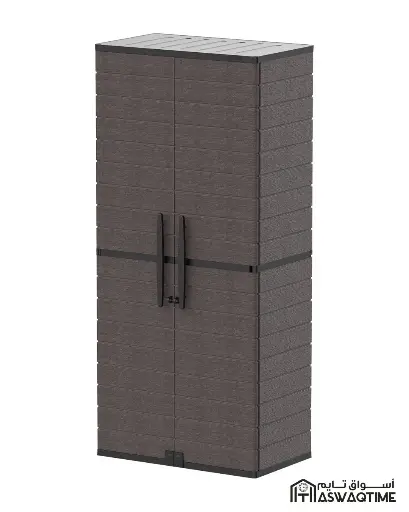 [JR-COS-90639] COSMO VERTICAL CABINET A TALL  DARK BROWN