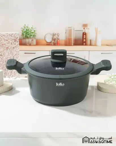 [JUL-JU1009] JULIA ELITE-PRO CASSEROLE WITH LID 28CM-GREEN 