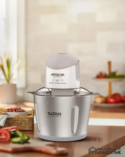 [JR-EC278-3419] ARSHIA 2IN1 ELECTRIC CHOPPER 3LTR WHITE