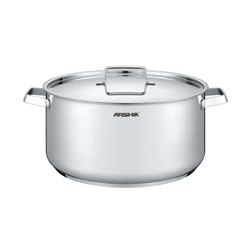 [JR-SS768-3666] ARSHIASTEEL CASSEROLE W/ S.S LID 26x13CM 